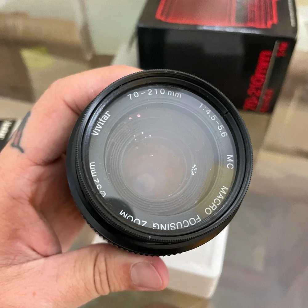 Vivitar 70-210mm f4.5-5.6 Macro Zoom Lens for Olympus O/OM Mount with Box 217180